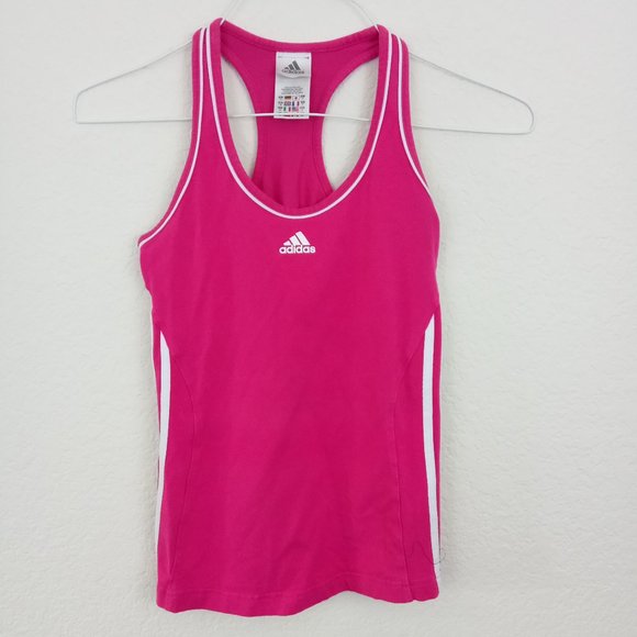 adidas Tops - ☀️ 4/$25!! Adidas Hot Pink Racer back Tank Top